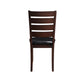 Urbana Black Synthetic Leather & Cherry Finish Side Chairs – Set of 2 Dining Chairs – view 5