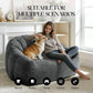 Ursin Oversized Bear Paw Bean Bag Sofa – 55" Faux Fur Lounge Chair – view 11