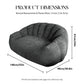 Ursin Oversized Bear Paw Bean Bag Sofa – 55" Faux Fur Lounge Chair – view 16