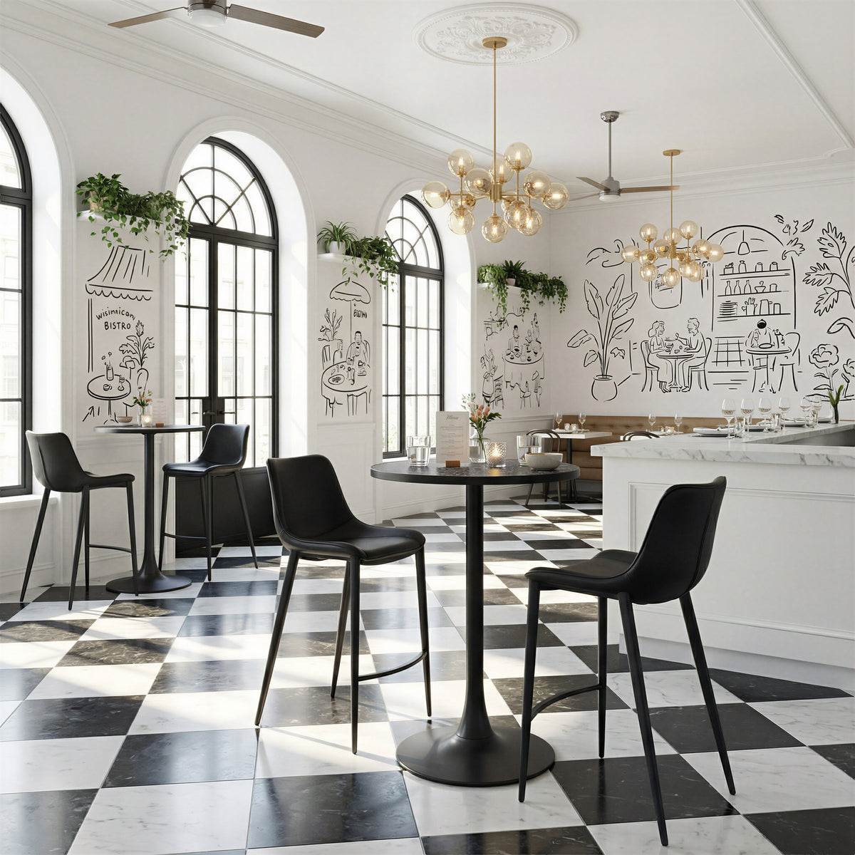 Bite Bar Table in Black