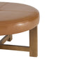 Varden Light Brown PU Ottoman – 35.04" Round Ottoman – view 9