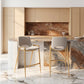 Desi Counter Stool (Set of 2) in Beige & Gold