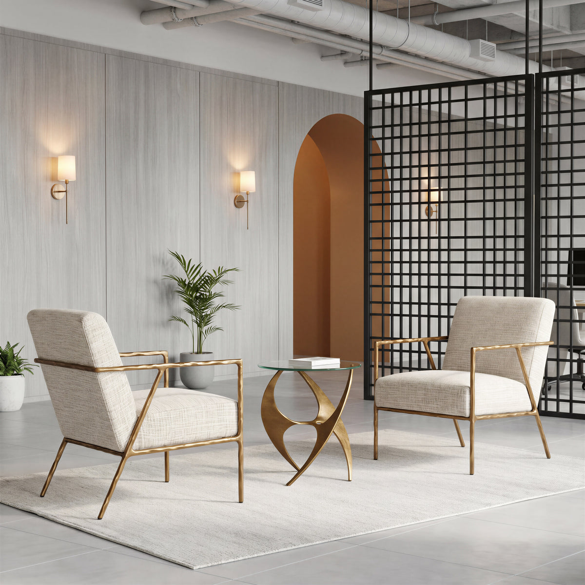 Sabel Gold Side Table