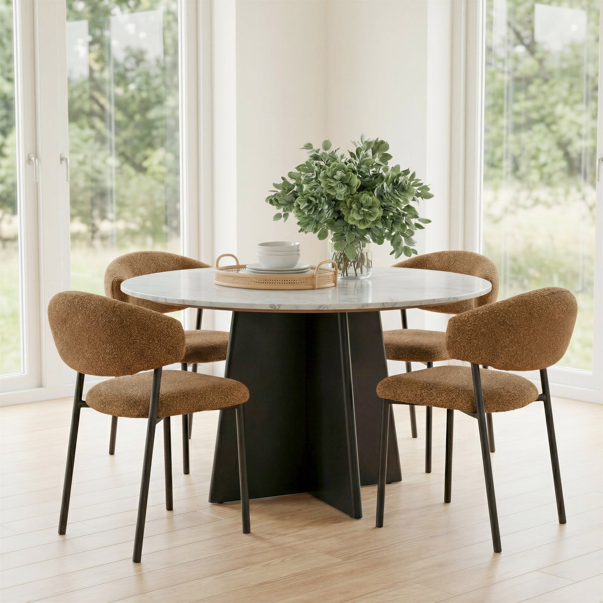Seville Dining Chair (Set of 2) in Brown Cork