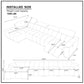 Wall-Hugger Power Reclining Leather Sectional – 4 Seat L-Shape Recliner Sofa with USB (144") dimensions and specifications.