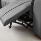 Close-up of the recliner mechanism in the Wall-Hugger Power Reclining Leather Sectional – 4 Seat L-Shape Recliner Sofa with USB (144'').