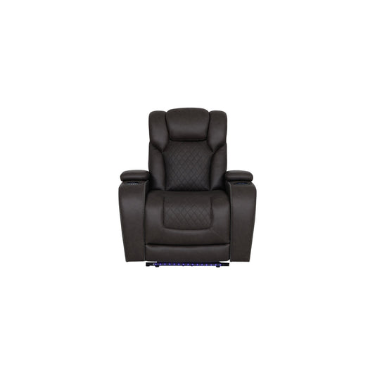 Wendell Dark Gray Microfiber Recliner – 39" Recliner