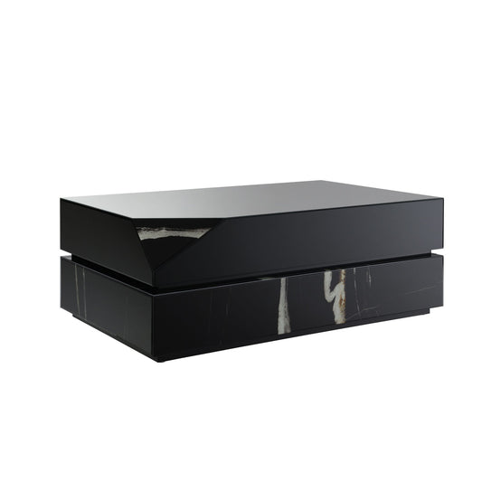 Wenona Black Synthetic Wood Coffee Table