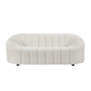 White Teddy Sherpa Sofa – 84" Modern 2-Seat Cozy Boucle Loveseat (84") with plush upholstery and modern design.