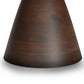 Winnie Dark Brown Wood Coffee Table – 29.9" Round Coffee Table – view 5