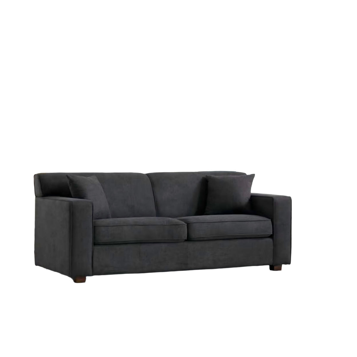 Winnie Grey Fabric Sleeper Sofa – 76" Pull-Out Loveseat Sofa Bed