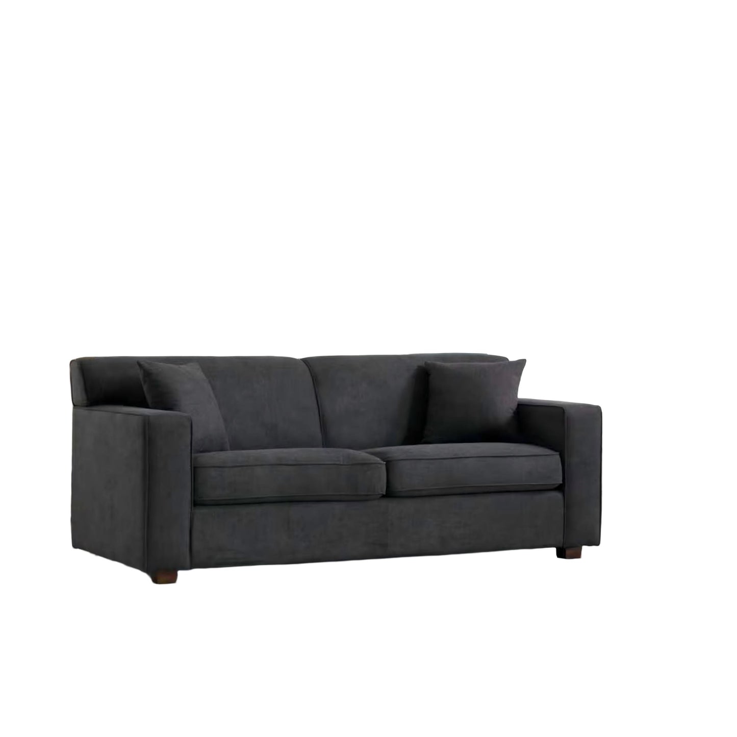 Winnie Grey Fabric Sleeper Sofa – 76" Pull-Out Loveseat Sofa Bed