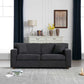 Winnie Grey Fabric Sleeper Sofa – 76" Pull-Out Loveseat Sofa Bed – view 3