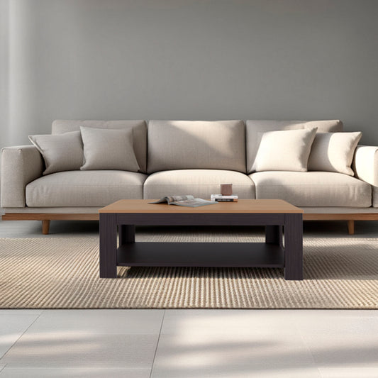 Wistera Natural & Black Engineered Wood Coffee Table – view 2