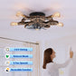 Wrenfield Bronze Caged Ceiling Fan with Light – 19.6" 7-Blade Fan (Bulbs Not Included) – view 14