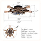 Wrenfield Bronze Caged Ceiling Fan with Light – 19.6" 7-Blade Fan (Bulbs Not Included) – view 6