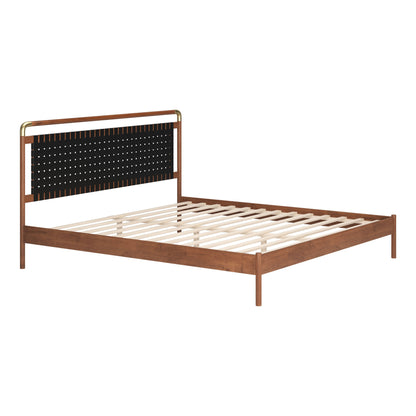 Netz Black & Walnut King Bed