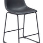 Smart Counter Stool (Set of 2) in Black