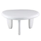 Wylie White High Gloss End Table with smooth, reflective surface and modern design.