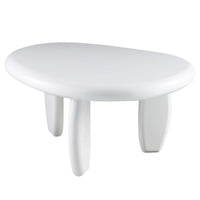Wylie White High Gloss End Table with a sleek modern design and smooth reflective surface