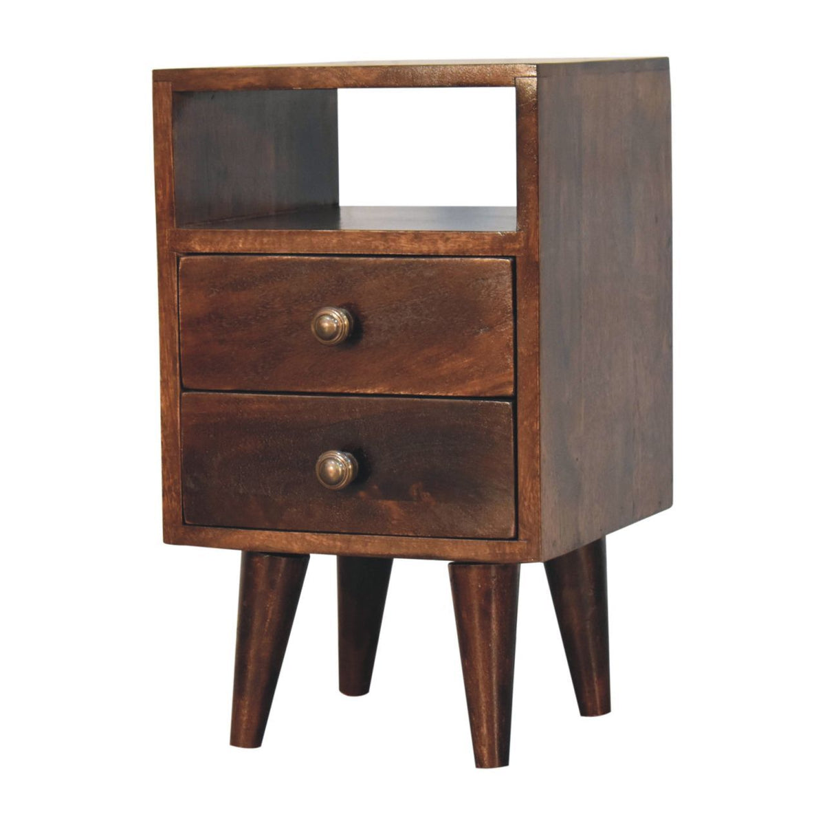 Wynne Walnut Solid Wood Nightstand – 11.8" Nightstand – view 3