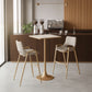 Spot Bar Table in Beige & Gold