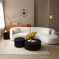 Wystan White Boucle Sectional Sofa – 126.4" Sectional Sofa – view 4