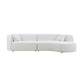 Wystan White Boucle Sectional Sofa – 126.4" Sectional Sofa – view 7
