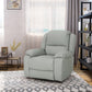 Modern Faux Leather Manual Swivel Recliner (2 Color Options)