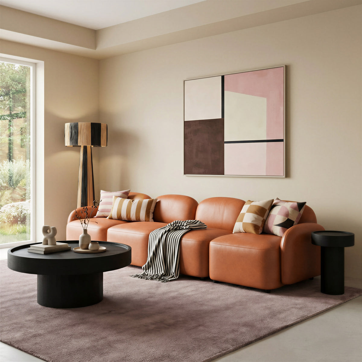 Cleo Brown Modular Sofa