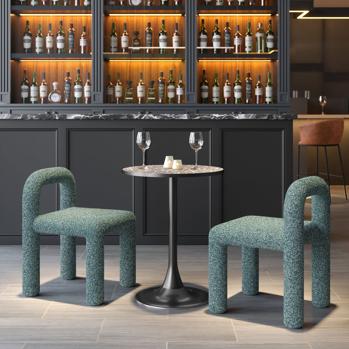 Arum Snowy Green Dining Chair (Set of 2)