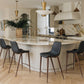 Magnus Counter Stool (Set of 2) in Black & Walnut
