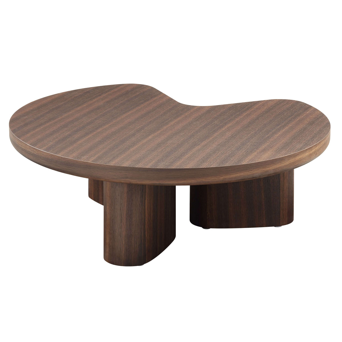 Yoab Contemporary Smoked Oak Veneer Coffee Table 35" designed with warm smoked oak finish and modern aesthetic.