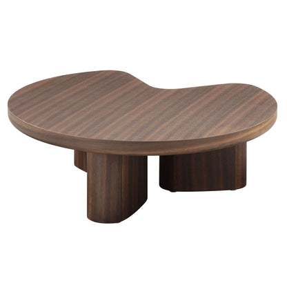 Yoab Contemporary Smoked Oak Veneer Coffee Table 35" designed with warm smoked oak finish and modern aesthetic.