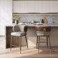 Brew Beige & Walnut Counter Stool