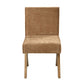 Zoey Chocolate Chenille & Oak Side Chair (Set of 2) – 19" Upholstered Side Chair – view 5