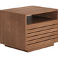 Slit Walnut Nightstand