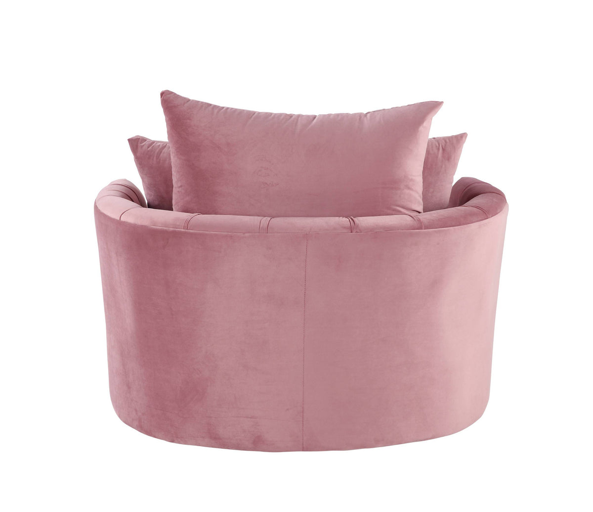 Zunyas Pink Velvet Accent Chair – 43"W Accent Chair – view 4