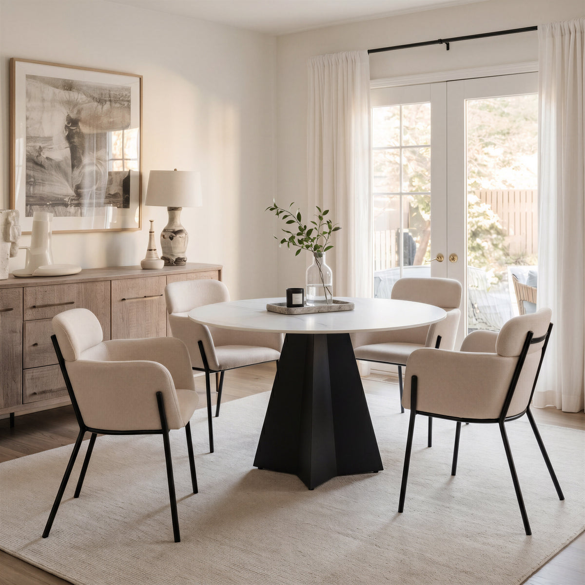 Bremor Dining Chair (Set of 2) in Beige