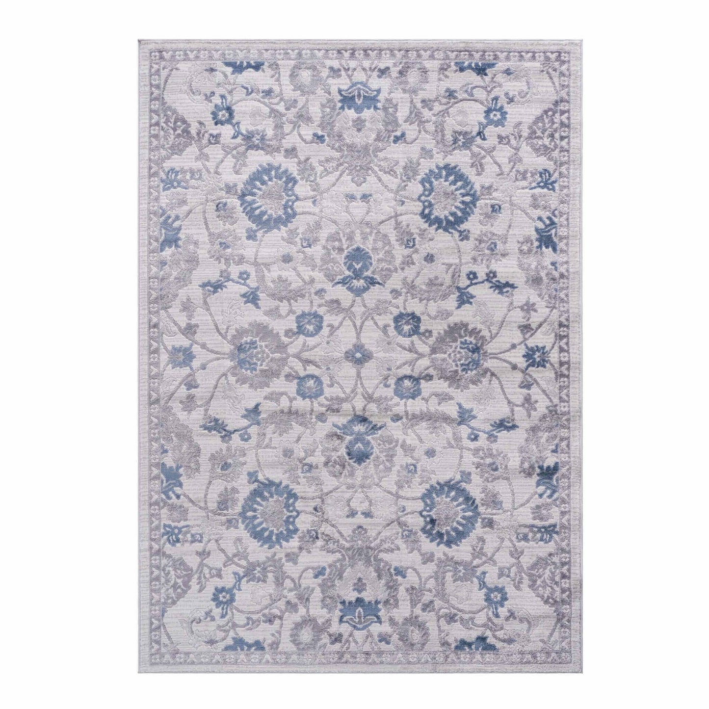 Marfi Blue - Silver Rug Size 5'3'' x 7'6'' - Revel Sofa 