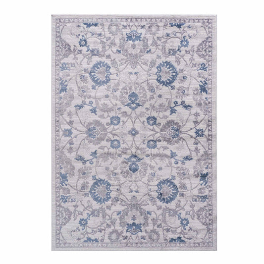 Marfi Blue - Silver Rug Size 5'3'' x 7'6'' - Revel Sofa 