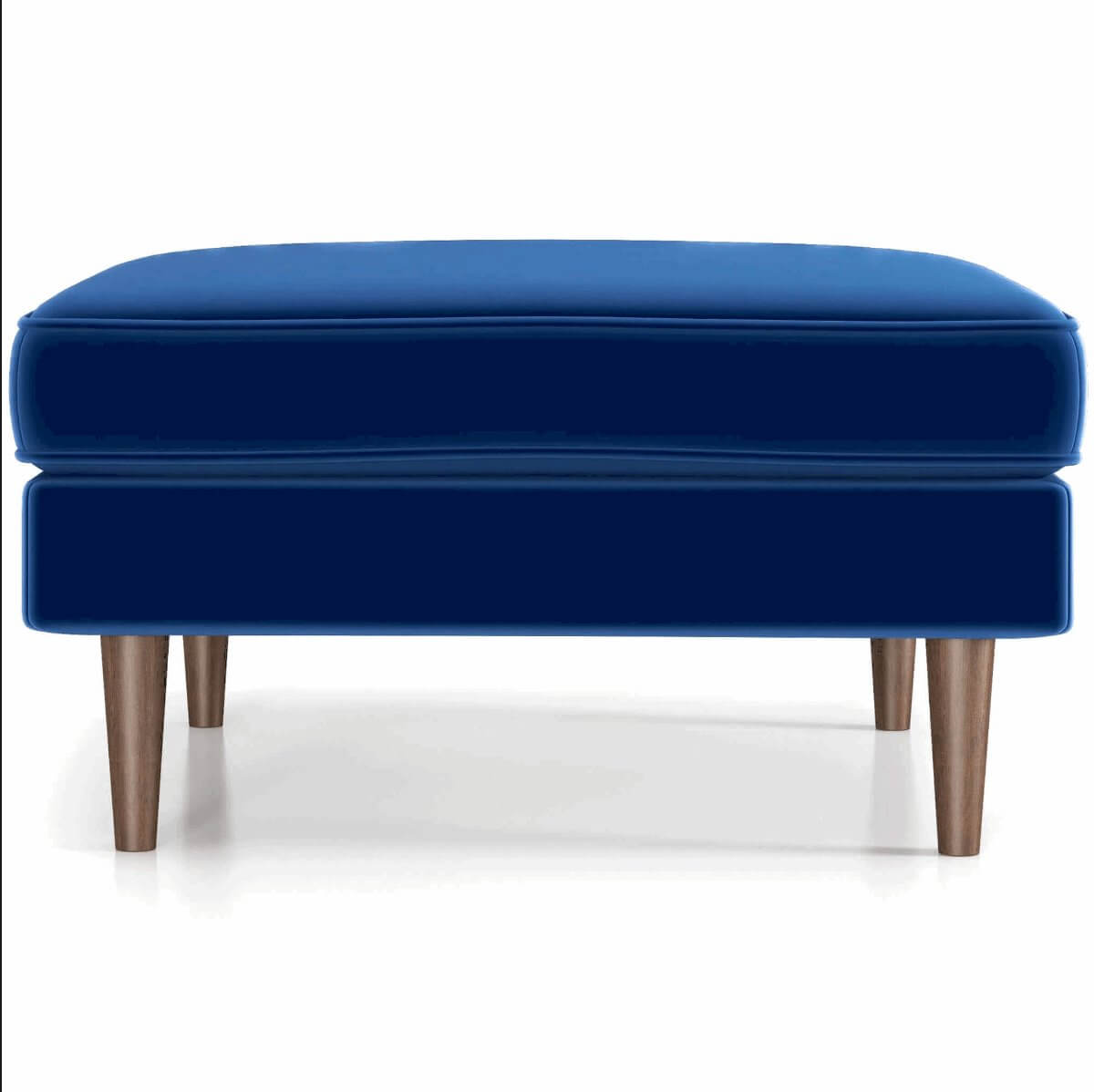 Amber MCM Style Square Upholstered Ottoman - Revel Sofa 