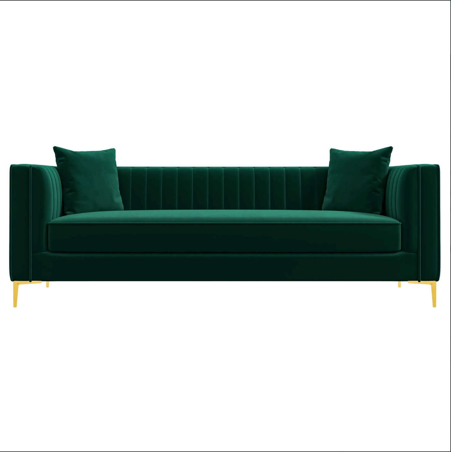 Angelina MCM Luxury Channel Tufted Sofa 84" - Revel Sofa 