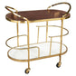 Antalya Swanky Beverage Bar Cart on Wheels - Revel Sofa 