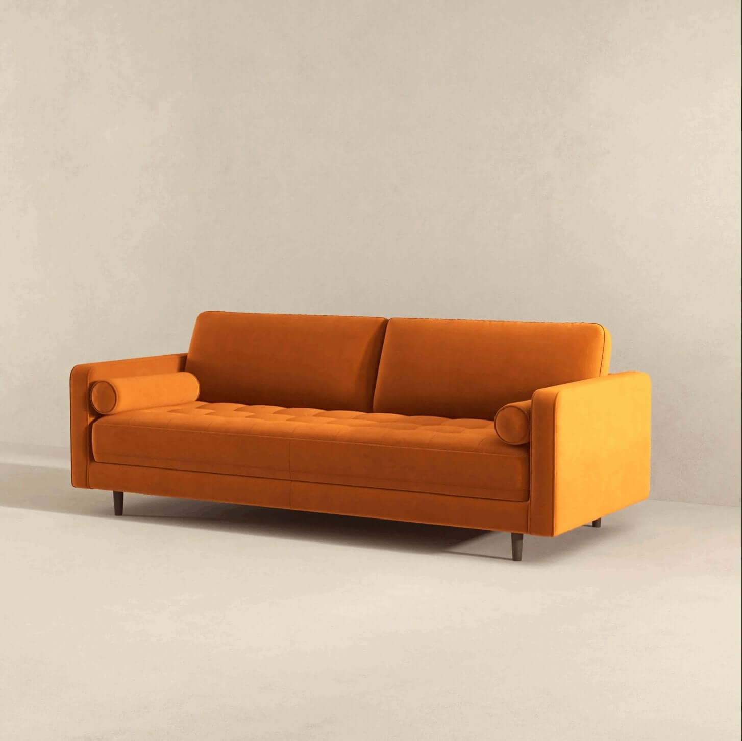 Anthony MCM Styled Tufted Sofa Couch 88" - Revel Sofa 