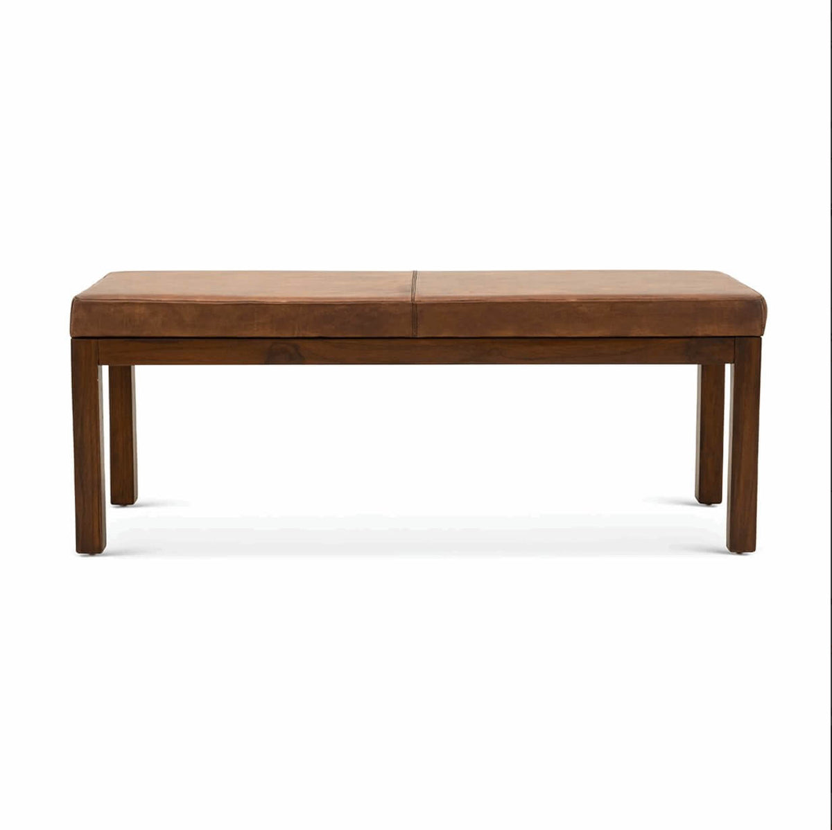 Austin MCM Genuine Leather Bench - Revel Sofa 
