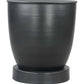 Baku Solid Iron Round End Table in Black - Revel Sofa 