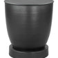 Baku Solid Iron Round End Table in Black - Revel Sofa 