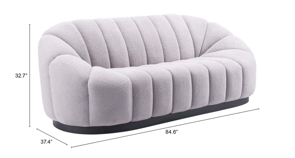 Bhutan Modern Channel Tufted Sofa 85" - Revel Sofa 