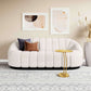 Bhutan Modern Channel Tufted Sofa 85" - Revel Sofa 